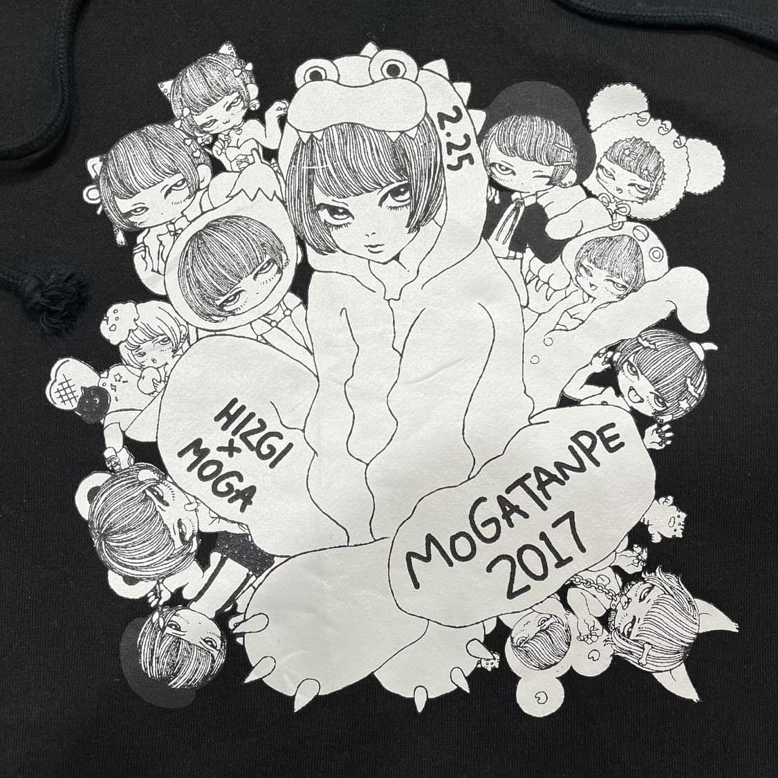 히즈기 x 모가미 모가 2017s 콜라보레이션 다크 후디 상품이미지4