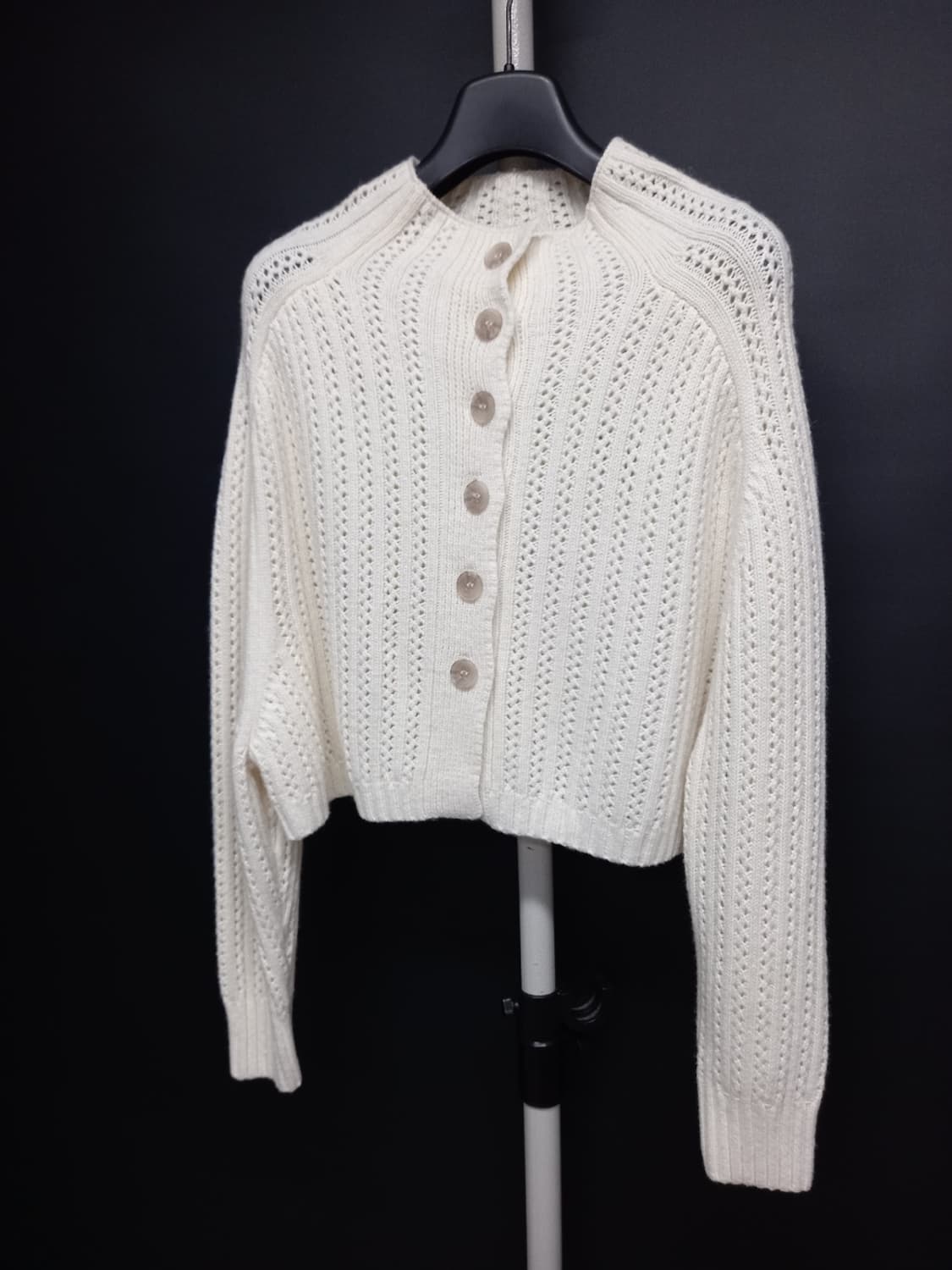 새 BLUE I-D 블루아이디 춘추동 숏 루즈핏 가디건 F 33-66 상품이미지3