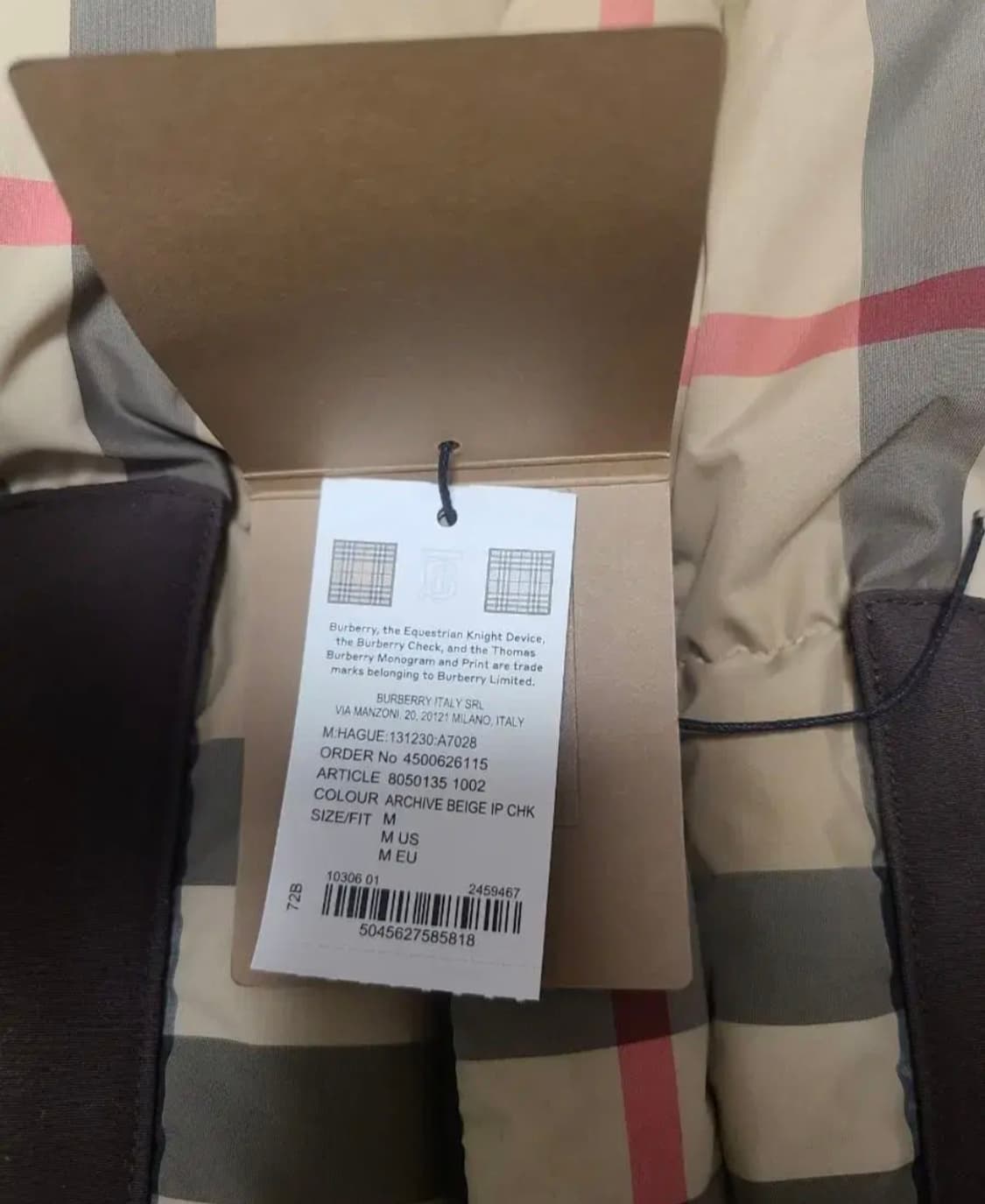 버버리패딩(차은우패딩)m 상품이미지8