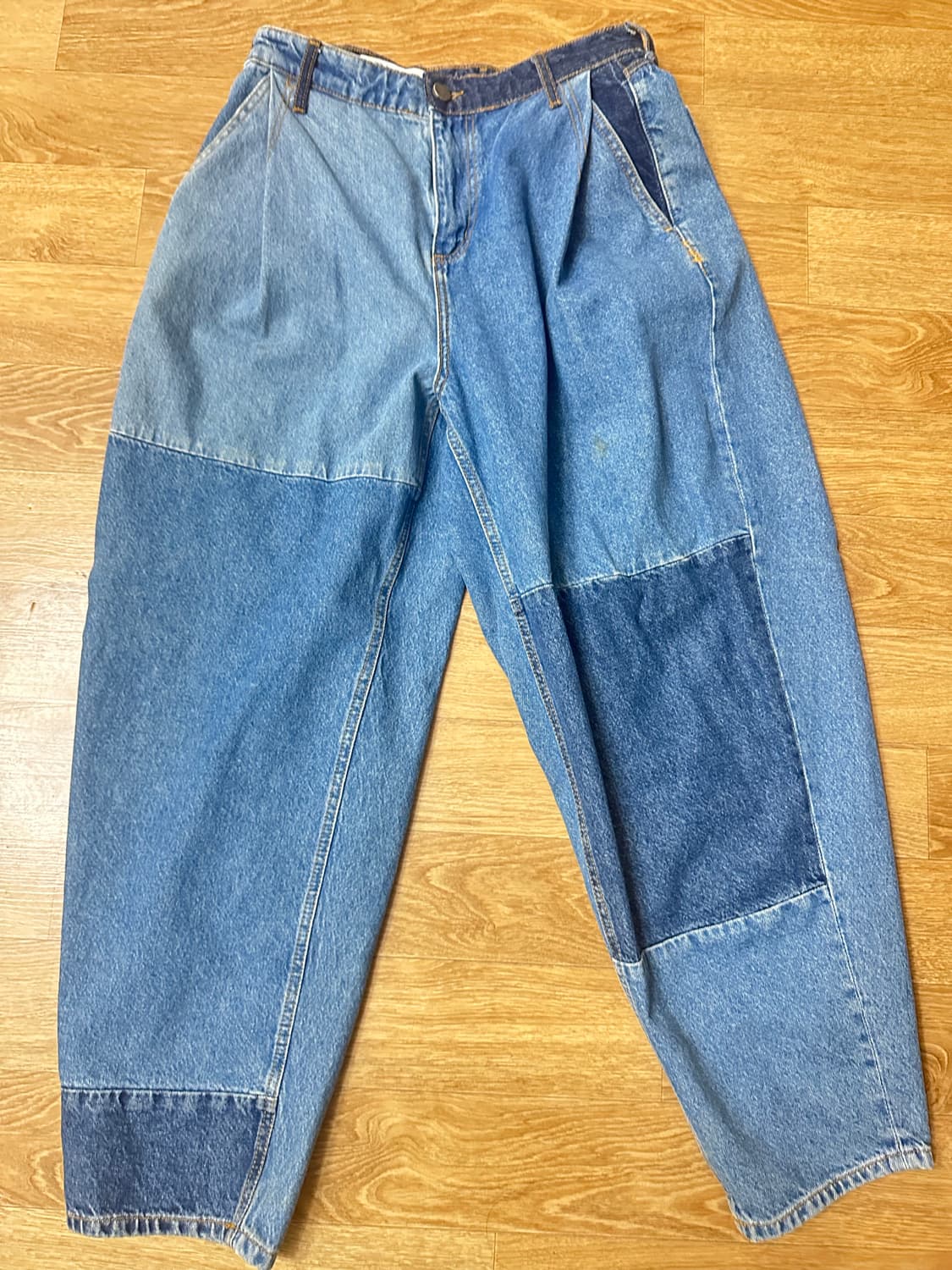 자라 아더에러 배럴 레그 진 블루 상품이미지1