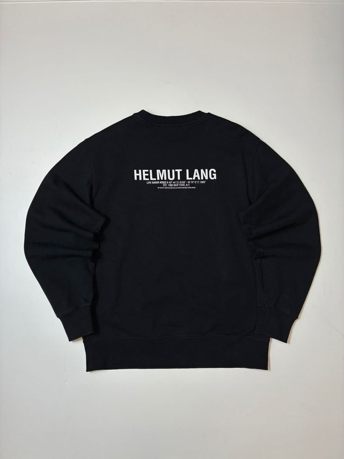 헬무트랭 라이프가드 백로고 크루넥 맨투맨 PN8370 상품이미지1