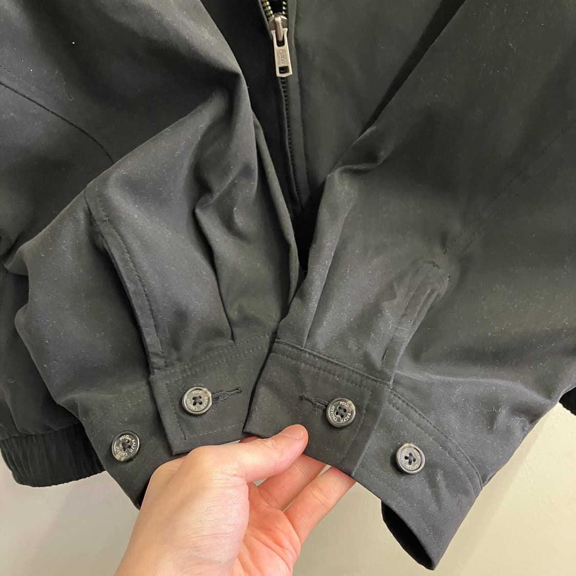 N213 폴로 스윙탑 블루종 자켓 블랙 상품이미지3