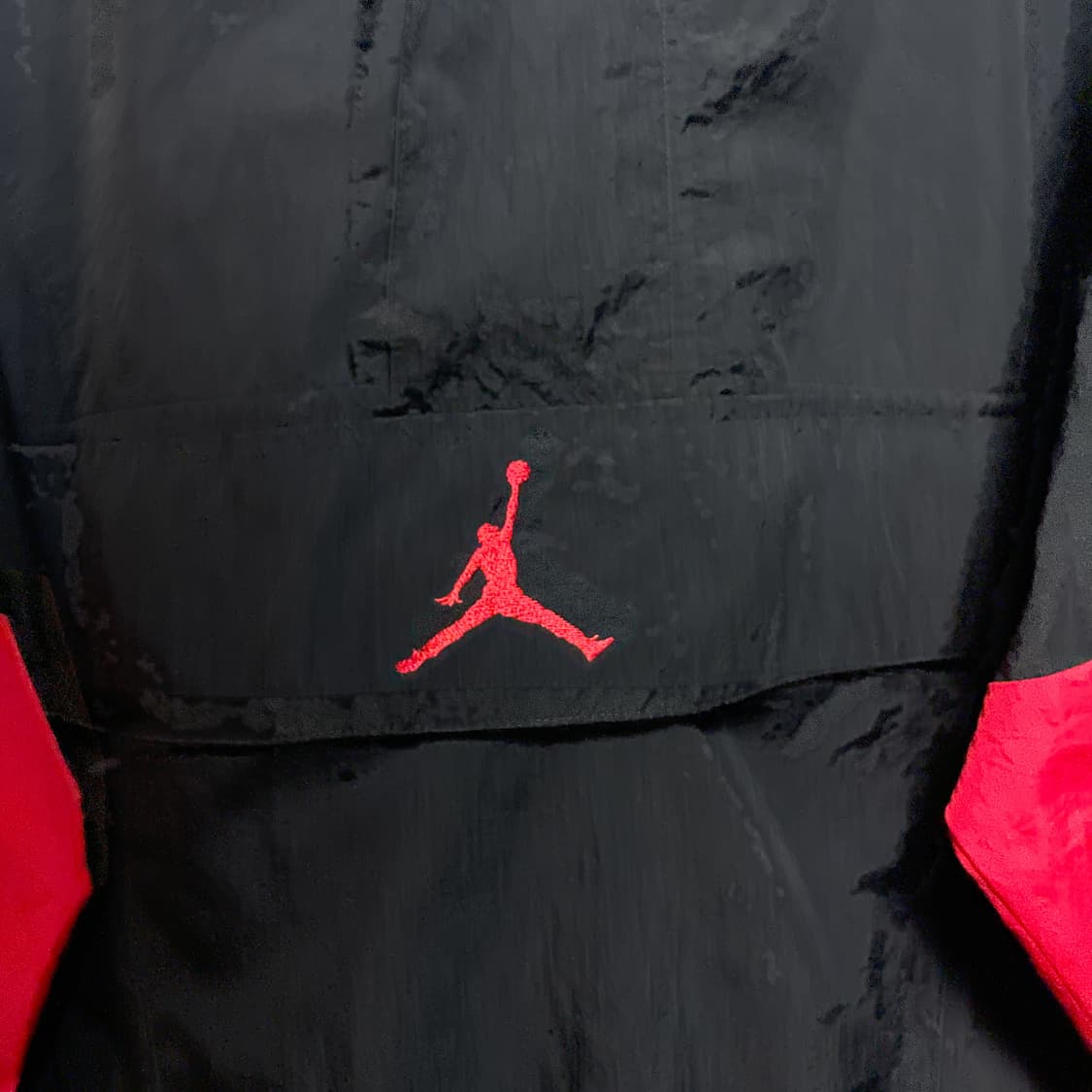 나이키 조던 점프맨 블랙/레드 나일론 아노락 후드 상품이미지4