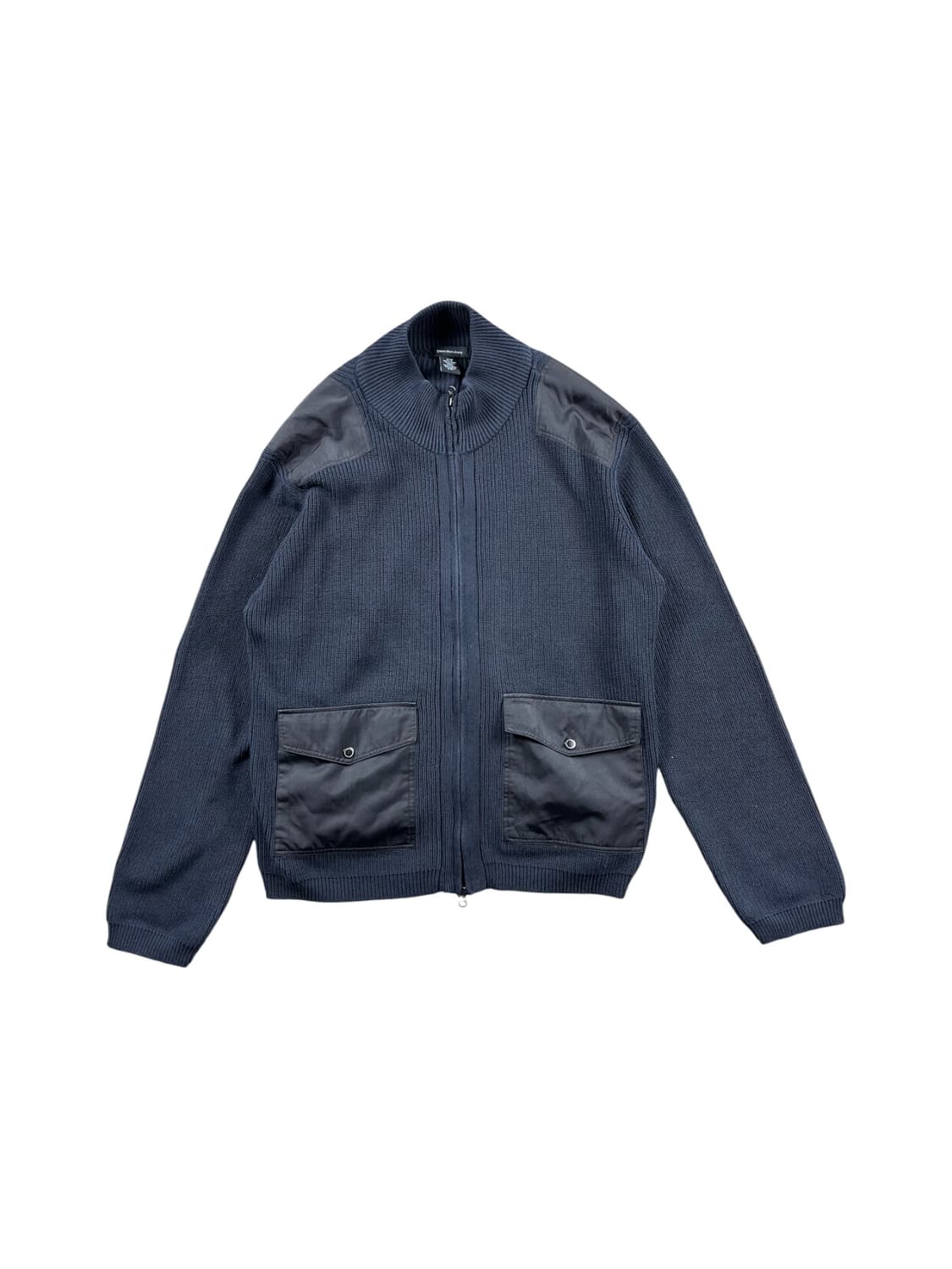 00s Calvin Klein Jeans 나일론 도킹 니트 집업 상품이미지1