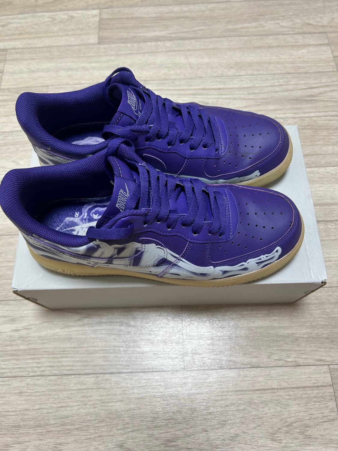 나이키 에어포스 1 로우 '07 퍼플 스켈레톤 상품이미지2