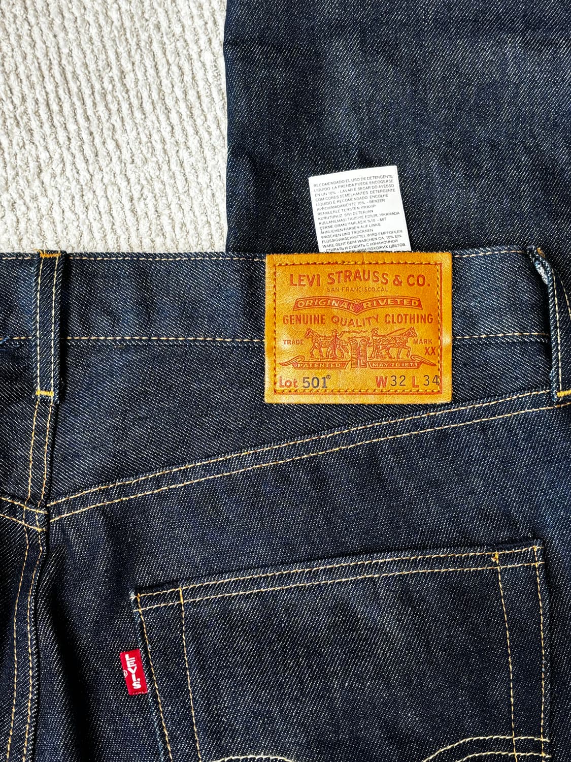 리바이스 프리미엄 501 미국 W32 L34 상품이미지5