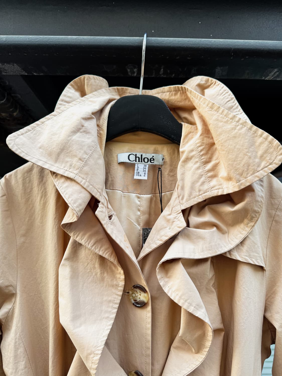 Chloe – Ruffle Detail Trench Coat 상품이미지3