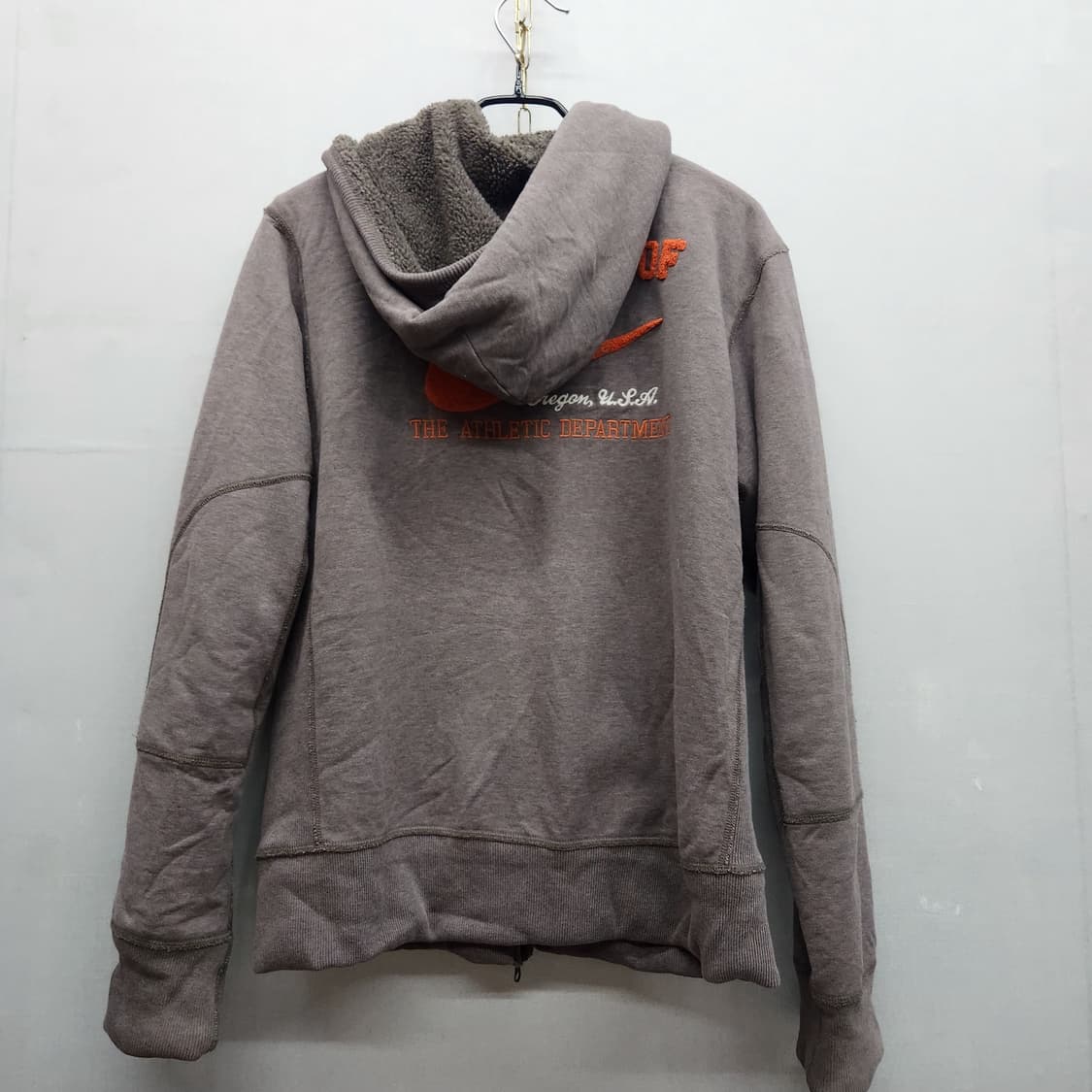 올드스쿨 나이키 스펠아웃 로고 투웨이 엘보패치 후드집업L(L)남여공용 상품이미지3