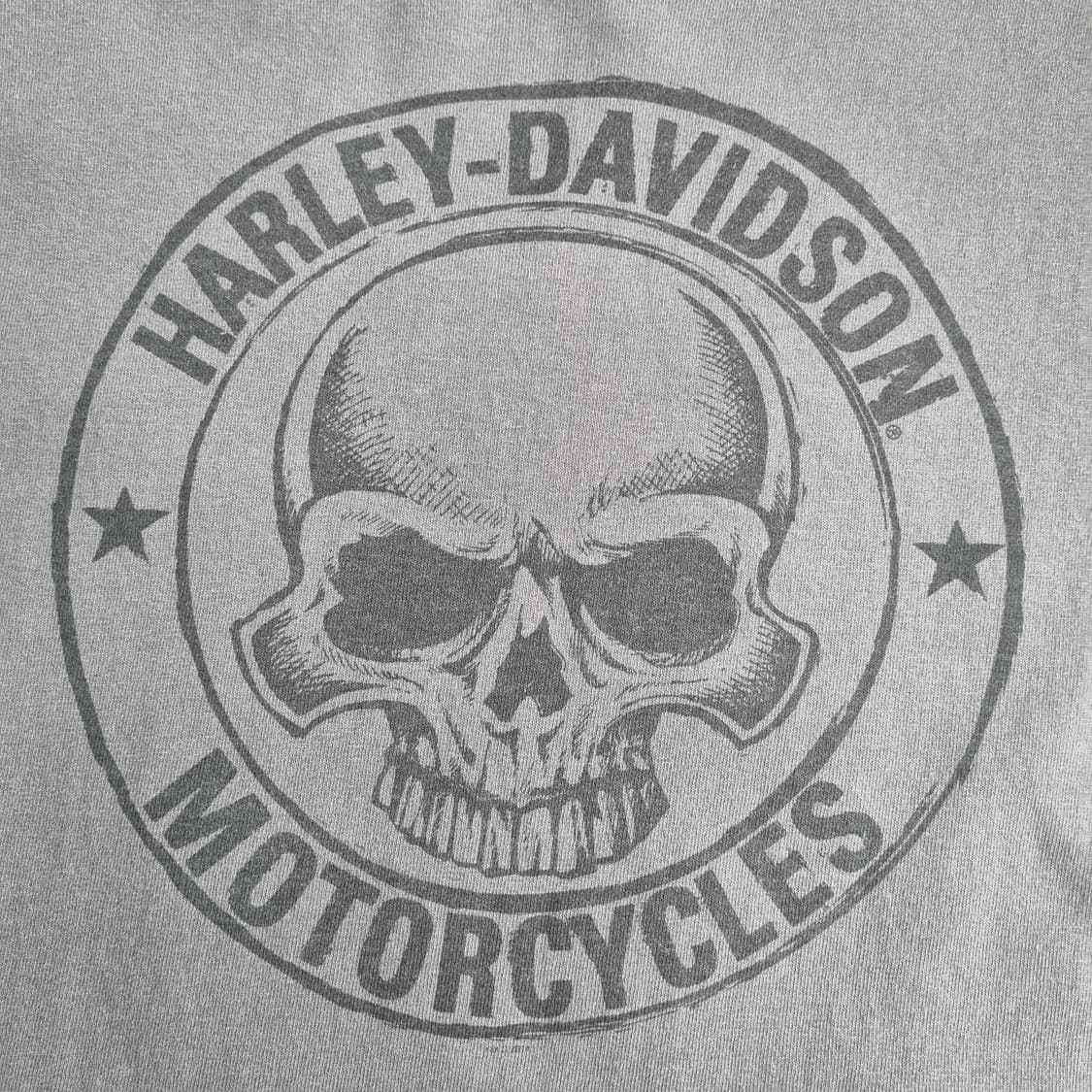 할리 데이비슨 스컬 프린트 워싱 빈티지 티셔츠 1939 상품이미지5