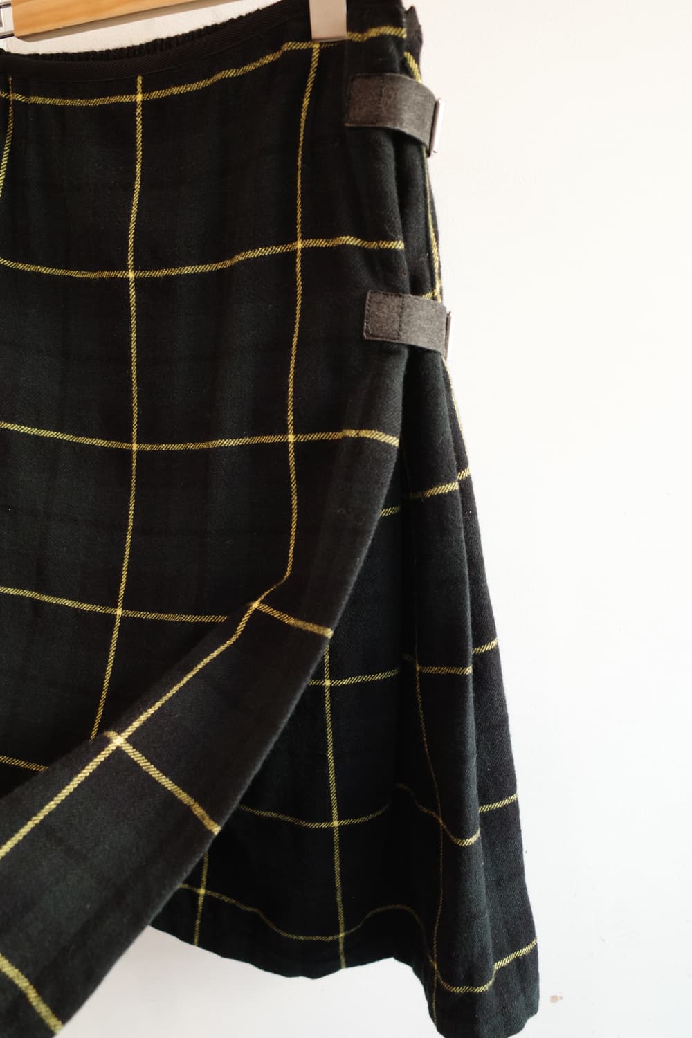 ZUCCA 사이드 집업 투패턴 울 스커트 (28~34인치) 상품이미지2