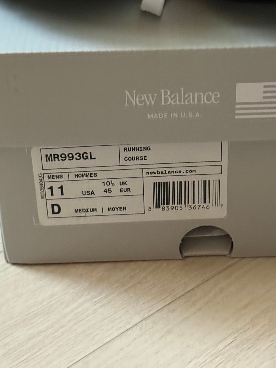 New balance 993 그레이 290 상품이미지4