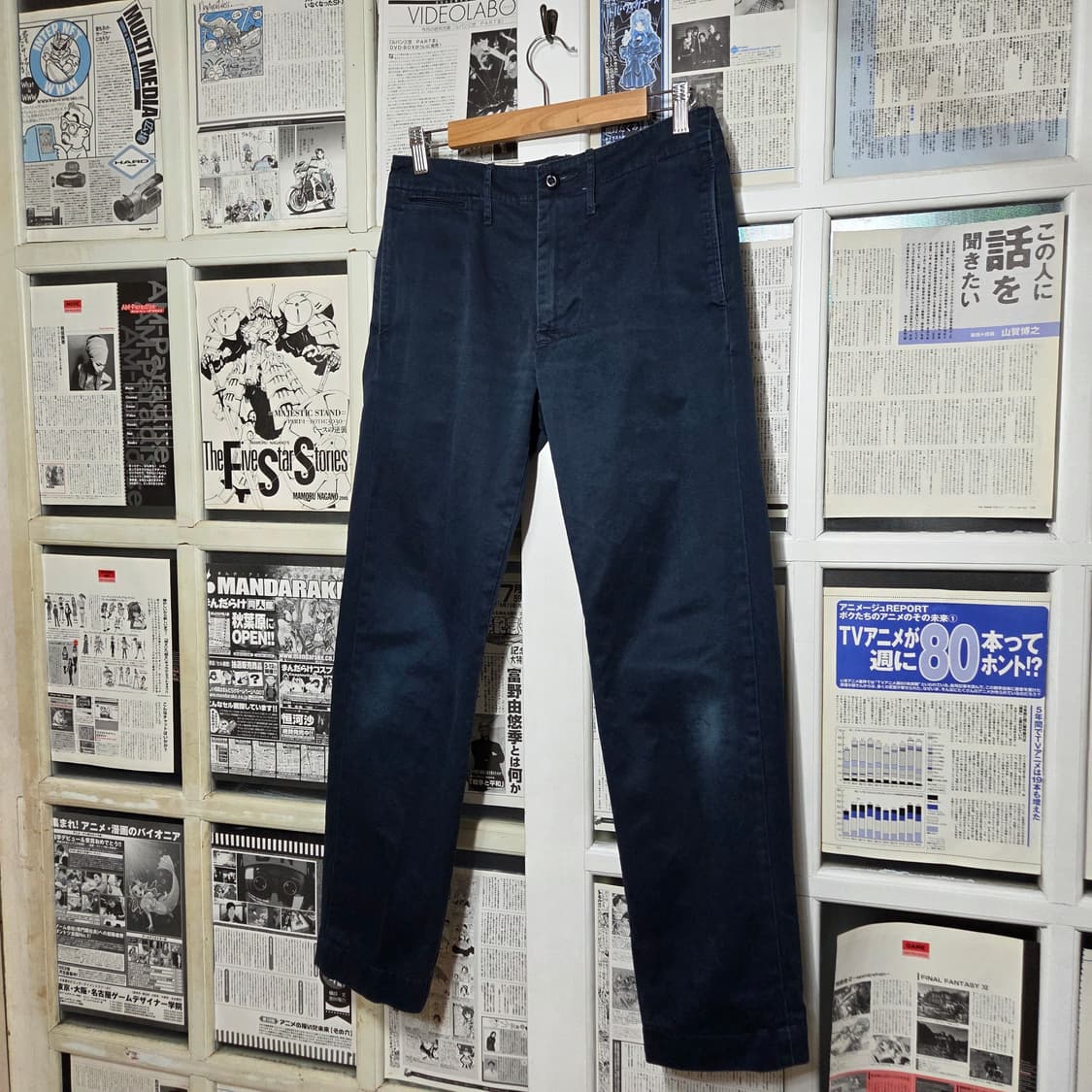 리바이스 일본판 네이비 코튼 팬츠 상품이미지4