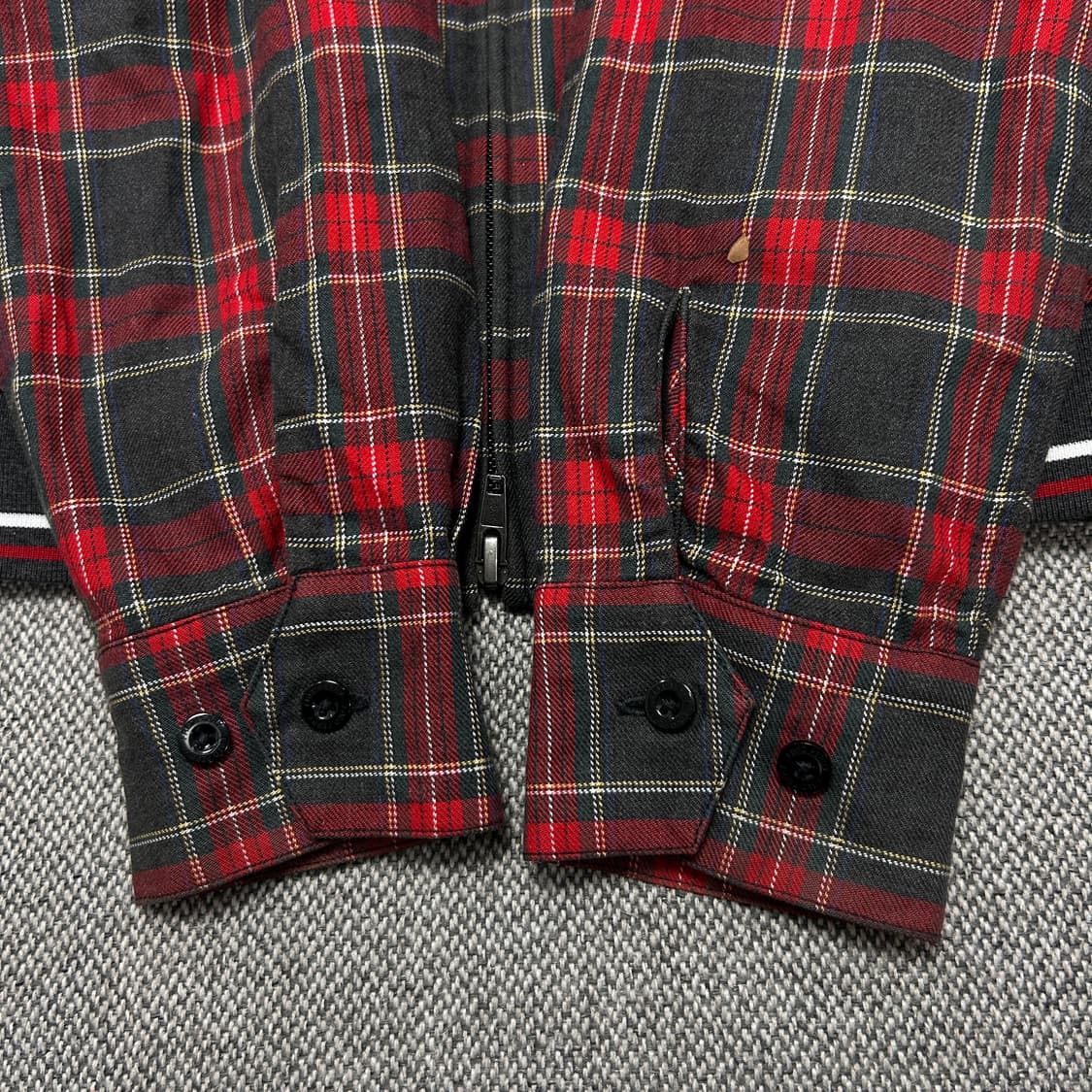 프레드페리 체크 집업 셔츠자켓(S) 상품이미지4