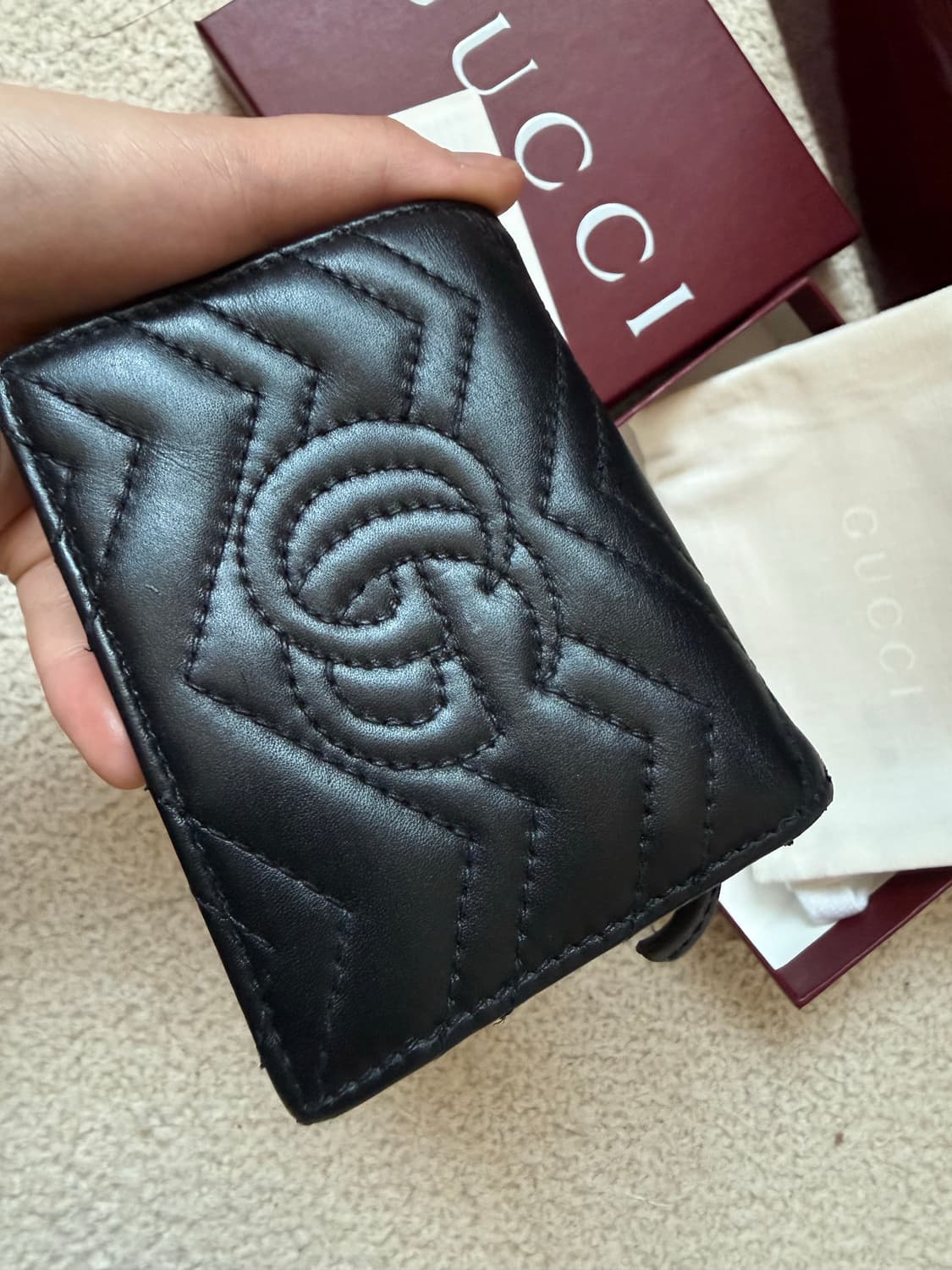 구찌 마몬트 마틀라세 반지갑[풀구성] 상품이미지6