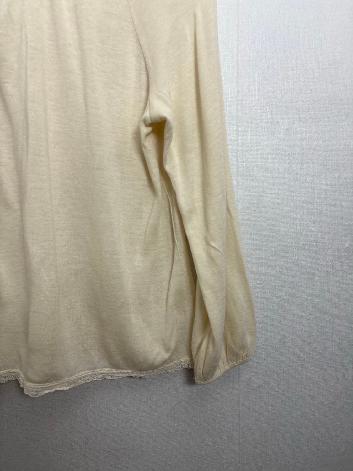 아이보리 레이스 니트 티셔츠 상품이미지10