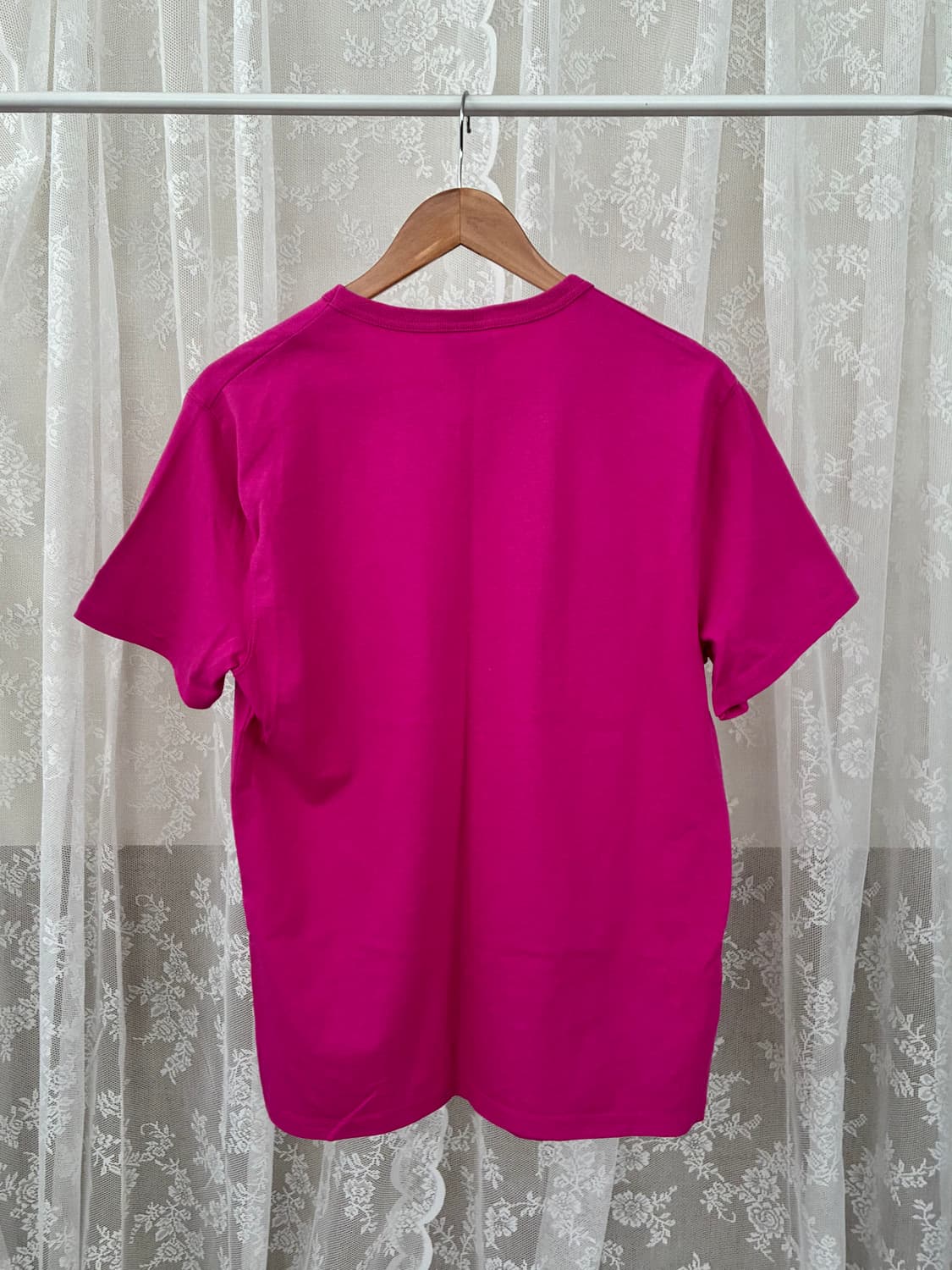 M) 챔피온 빈티지 빅로고 반팔 티셔츠 핑크 상품이미지2