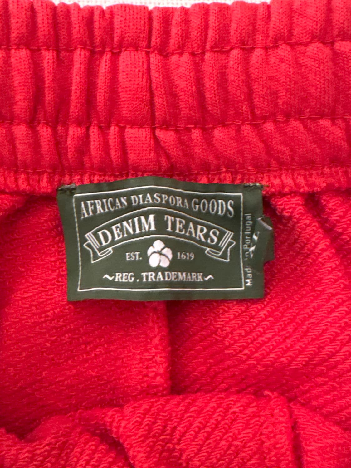 데님티어스 스웻팬츠 반바지 레드 XL 상품이미지3