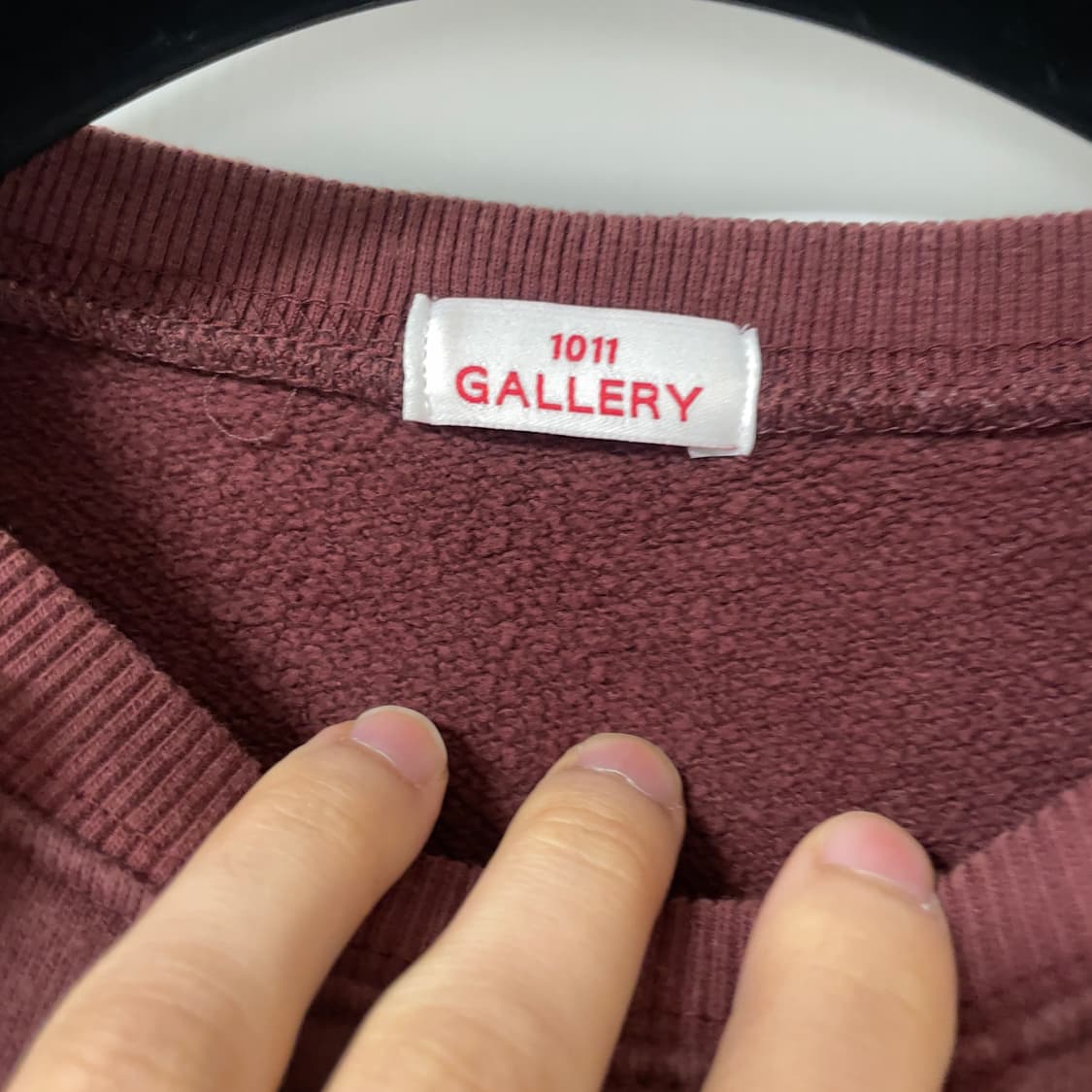 1011갤러리 미키마우스 맨투맨 버건디 상품이미지3