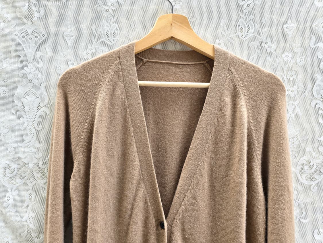 캐시미어 40% 울 60% 롱 가디건 상품이미지2