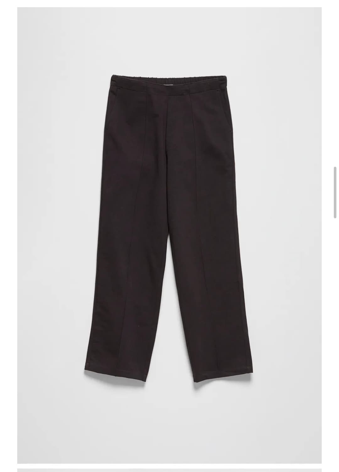 구매) 레이디 화이트 저지 밴드 팬츠 블랙 상품이미지1