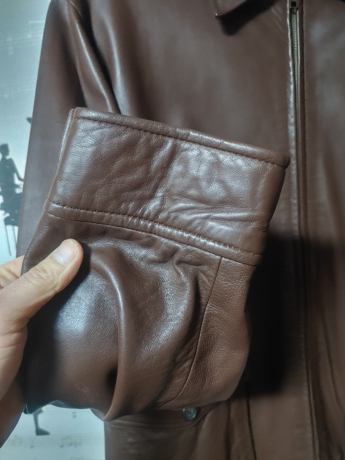 Polo Ralph Lauren] 폴로 가죽자켓 브라운 L(105) 상품이미지8