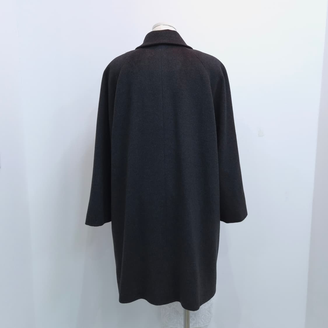 캐시미어 차콜 라글란 롱코트 상품이미지9