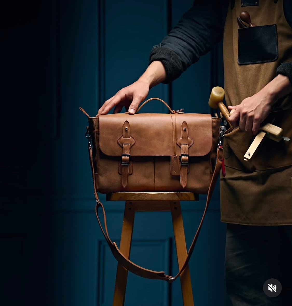 공허군 주문제작 클래식 레더 왁스 힐링백 크로스백 상품이미지1