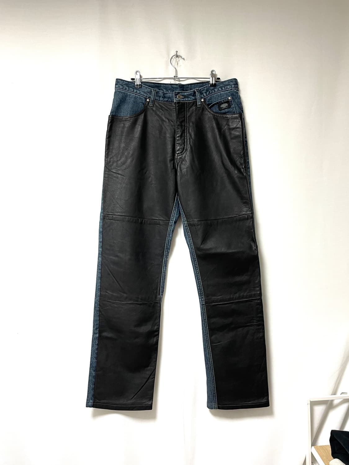 할리데이비슨 하이라이즈 레더패치 데님 팬츠 30 상품이미지1