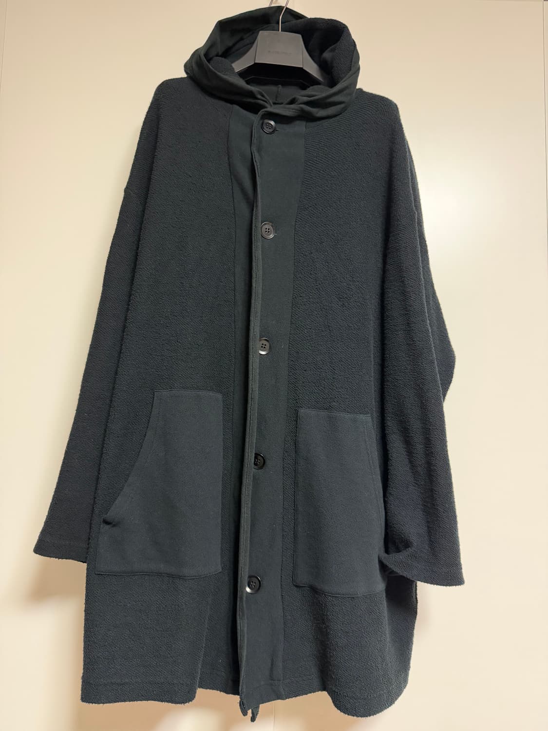 요지 야마모토  프르 옴므 면 후드 롱 티 상품이미지1