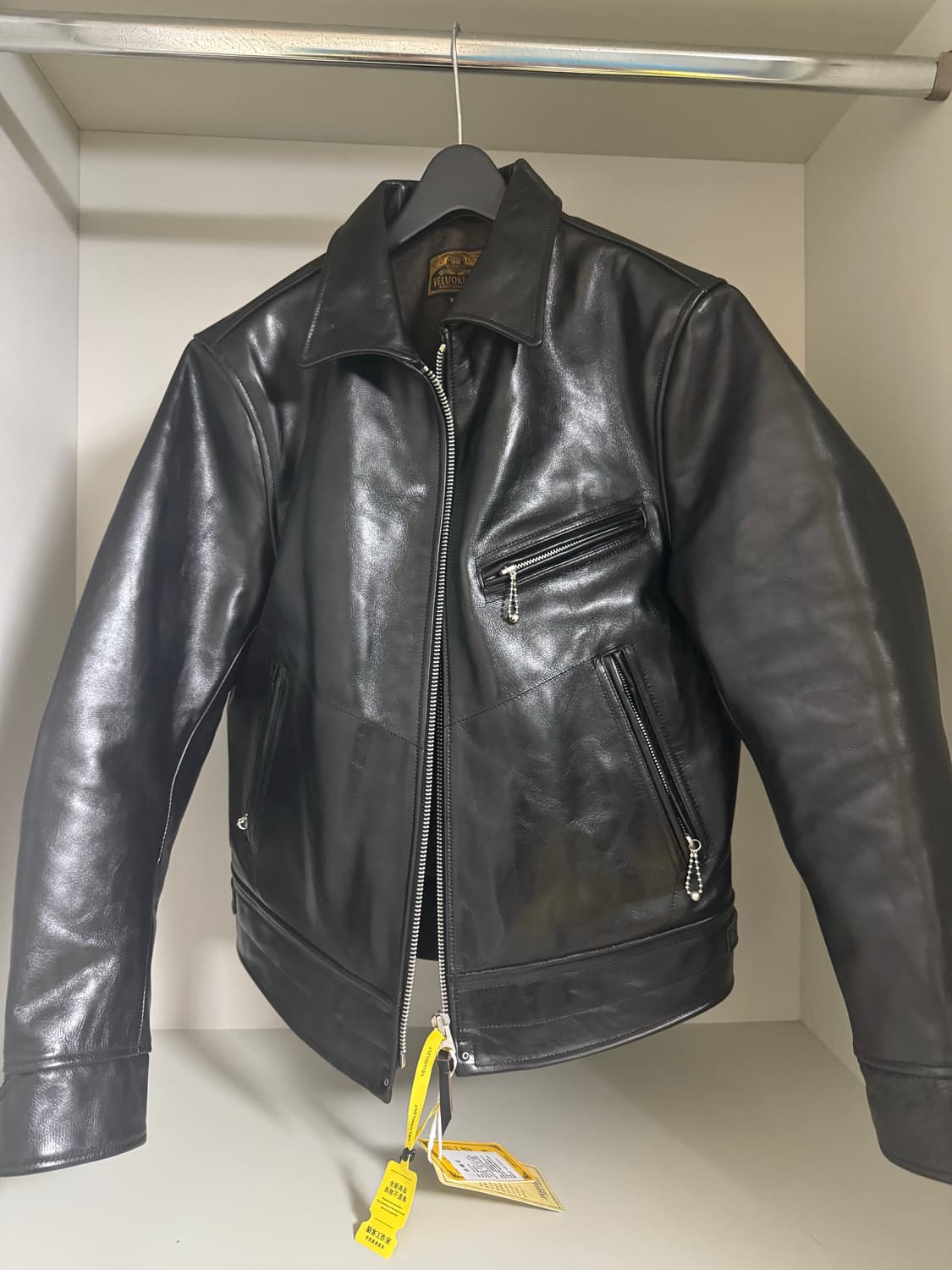 VELUOKLDLY 30s 중홀랜드 차심 말가죽 자켓 상품이미지1