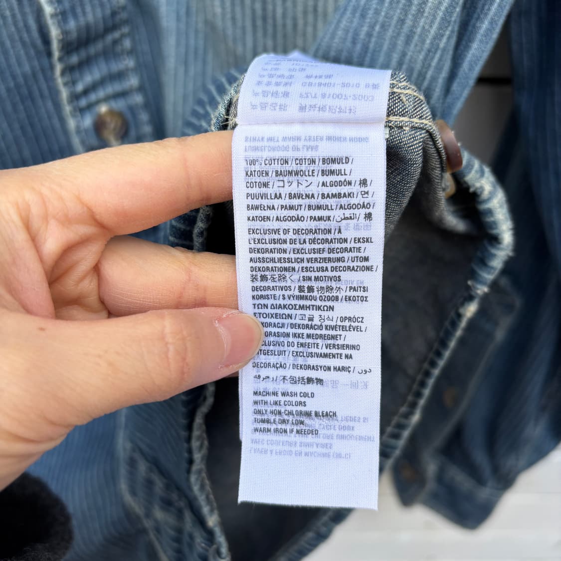 Abercrombie 아베크롬비 스트라이프 데님 셔츠 상품이미지9