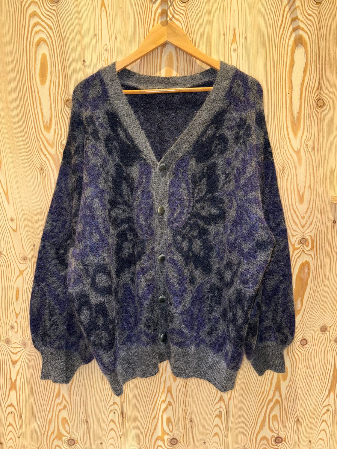 하레 페이즐리 모헤어 가디건 상품이미지1