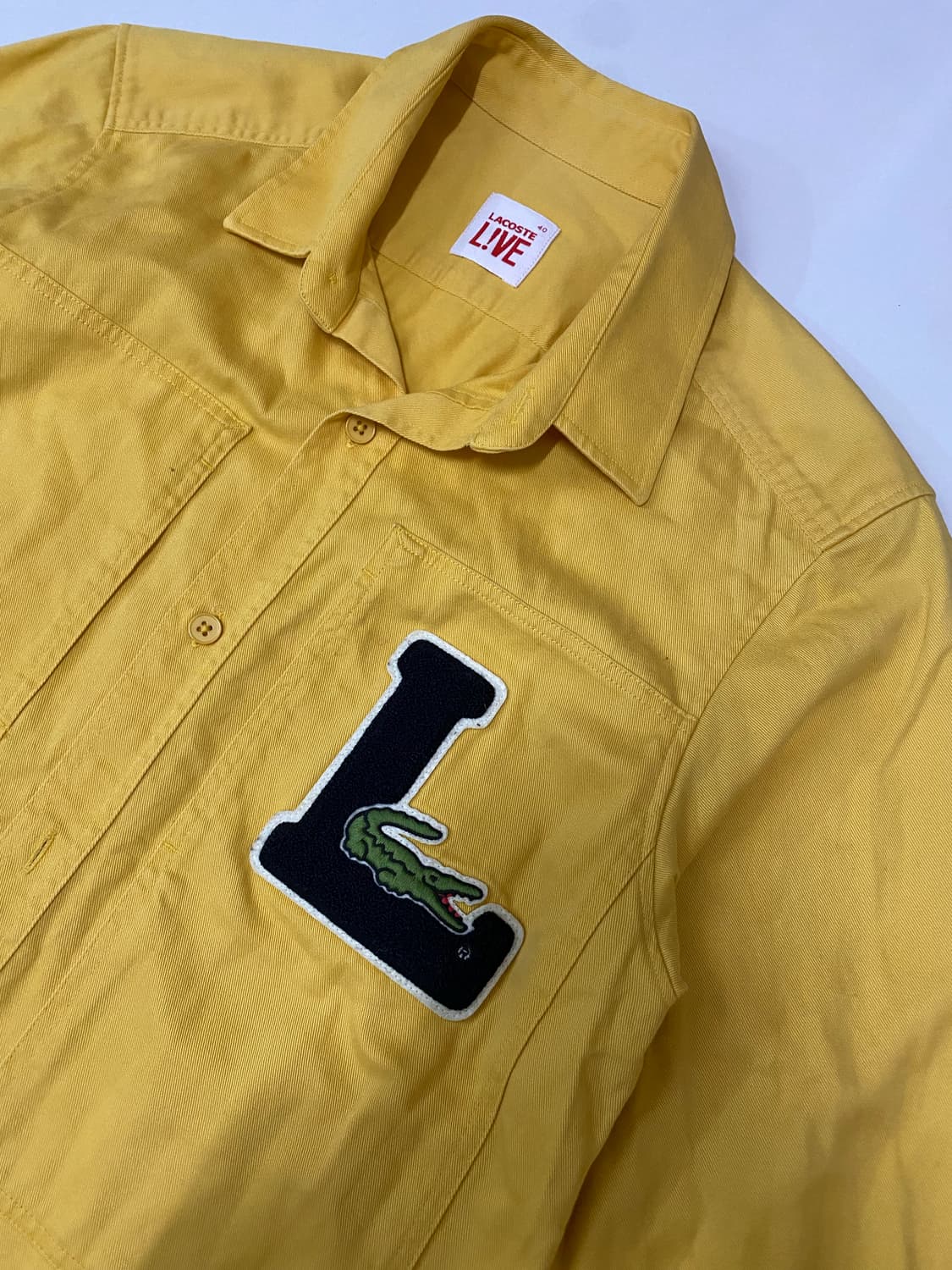 라코스테 라이브 옐로우 셔츠 110 상품이미지2