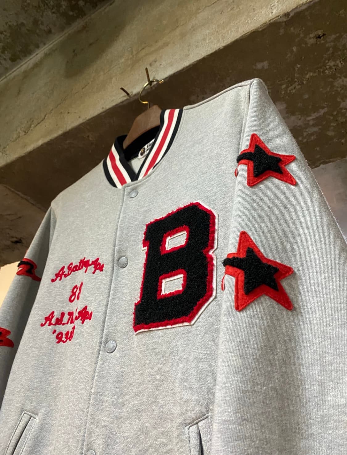 Bape 스타로고 스타디윰 자켓 L 상품이미지1