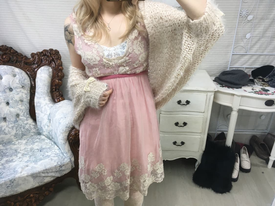 Lizlisa 리즈리사 리본 볼레로 가디건 상품이미지8