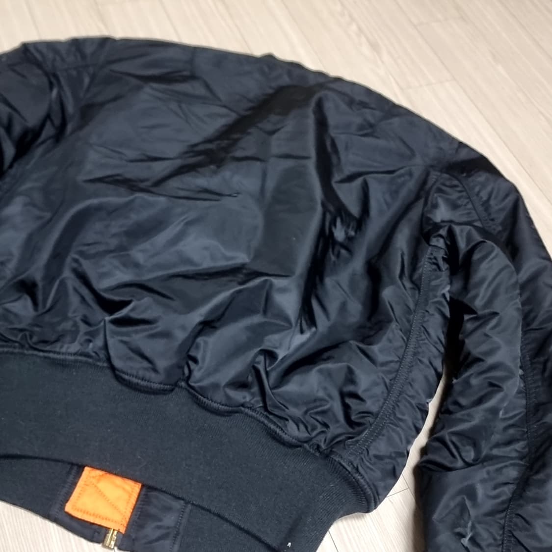 알파인더스트리 블랙 MA-1 항공 점퍼(100-105) 상품이미지2