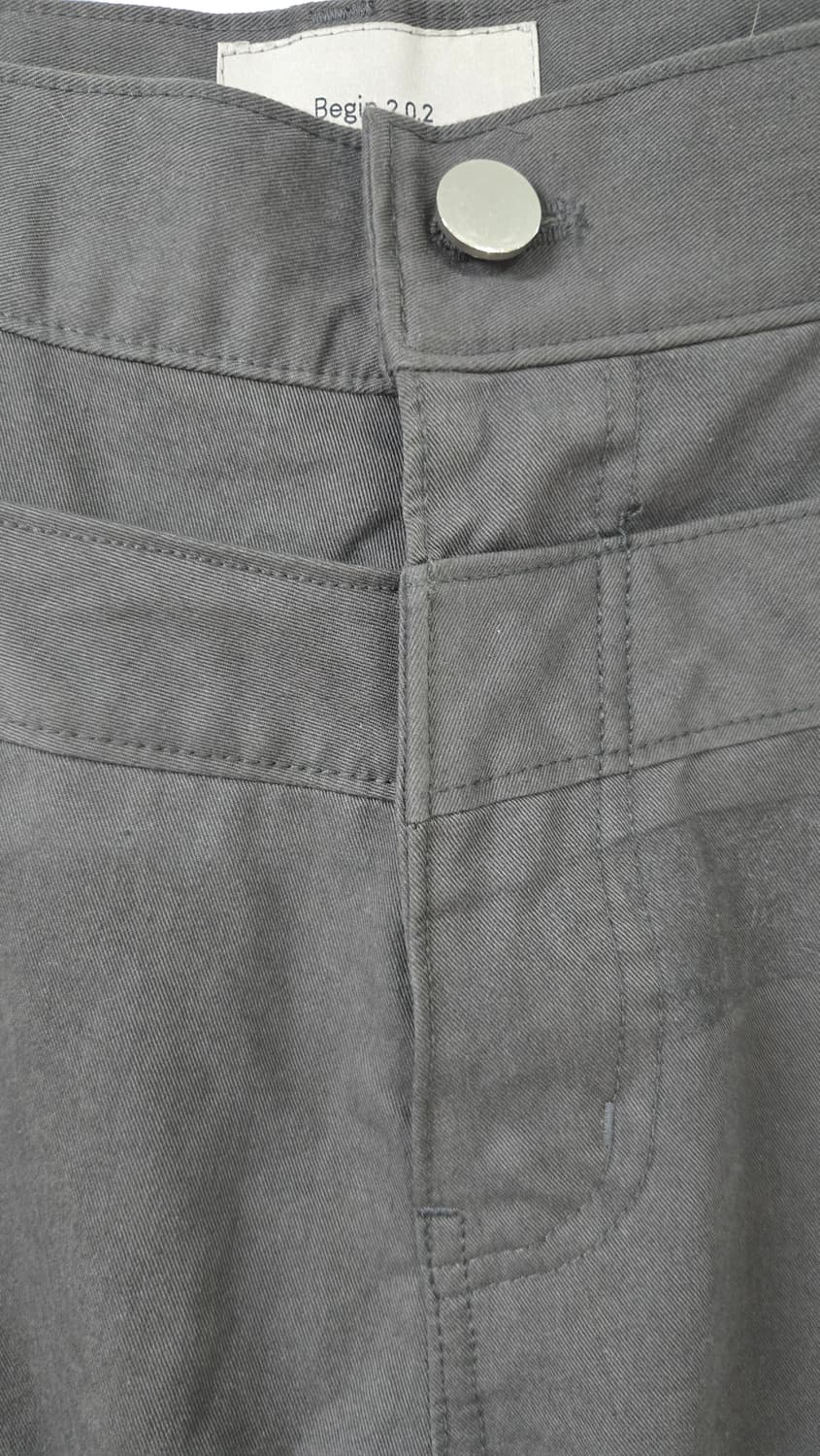 비긴202 더블지퍼 와이드팬츠 상품이미지3