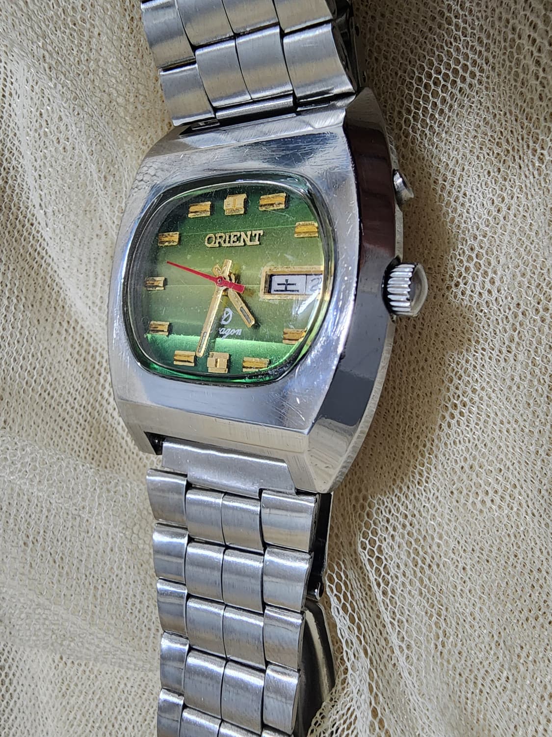 80's 빈티지 오리엔트  드래곤 17석 오토매틱 시계 상품이미지8