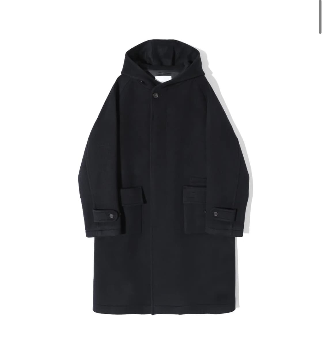 홀리선 롱그로브 후드 코트 다크네이비 S 상품이미지1