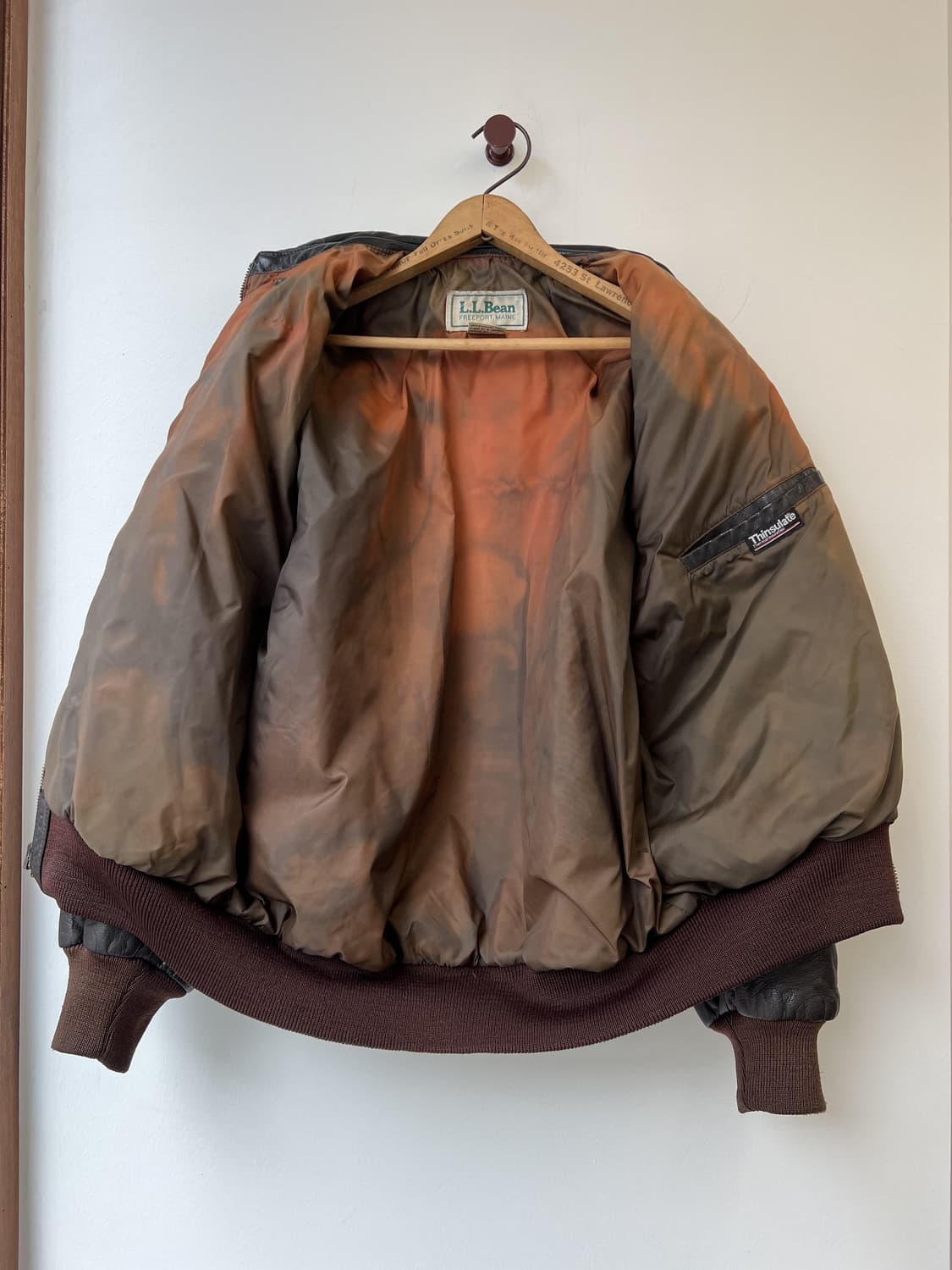 L.L.Bean Leather Flight Jacket 상품이미지6