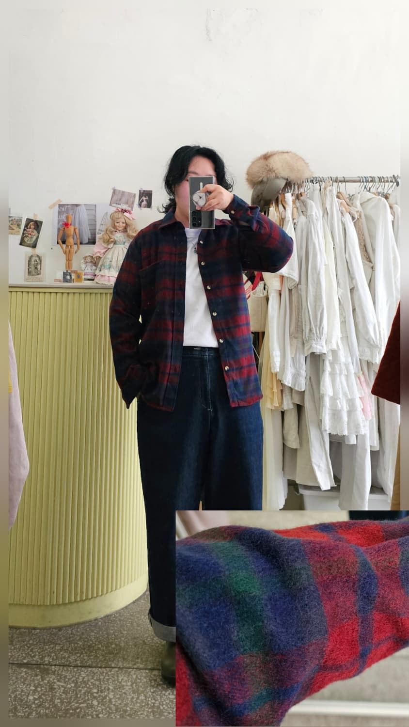 타탄체크 플란넬 셔츠 상품이미지1