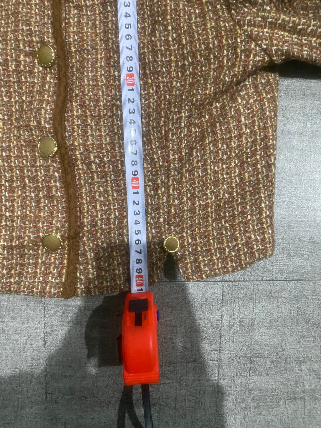 일본빈티지 Lovemarchen 오리엔탈보헤미안 복고풍대장 트위드자켓 상품이미지3