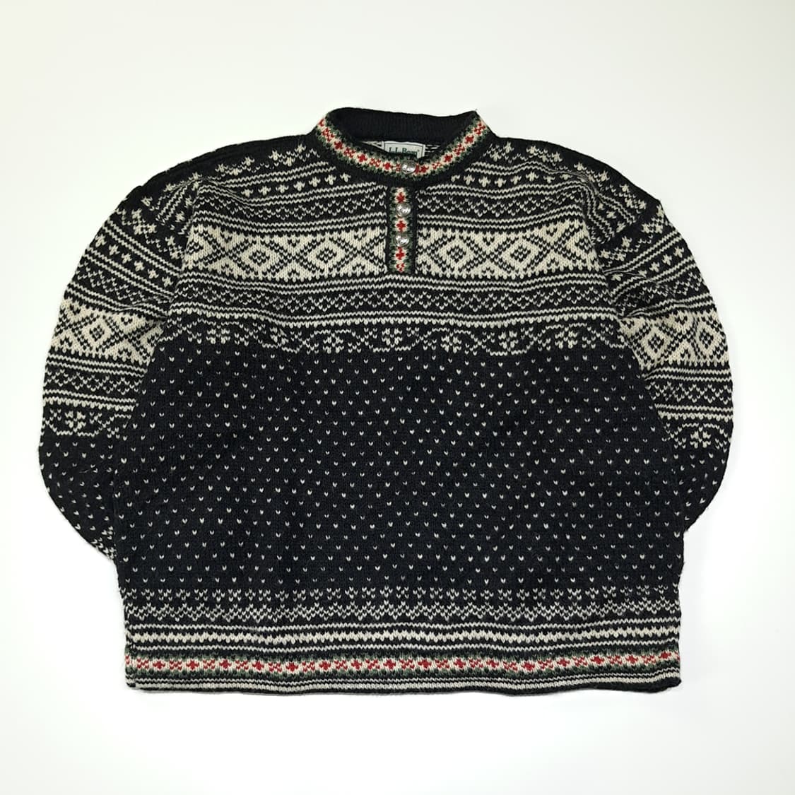 CL147 L 엘엘빈 페어아일 헨리넥 울 상품이미지1