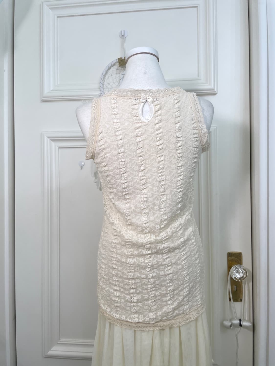 khaki ivory lace fairy 3pcs set 상품이미지7