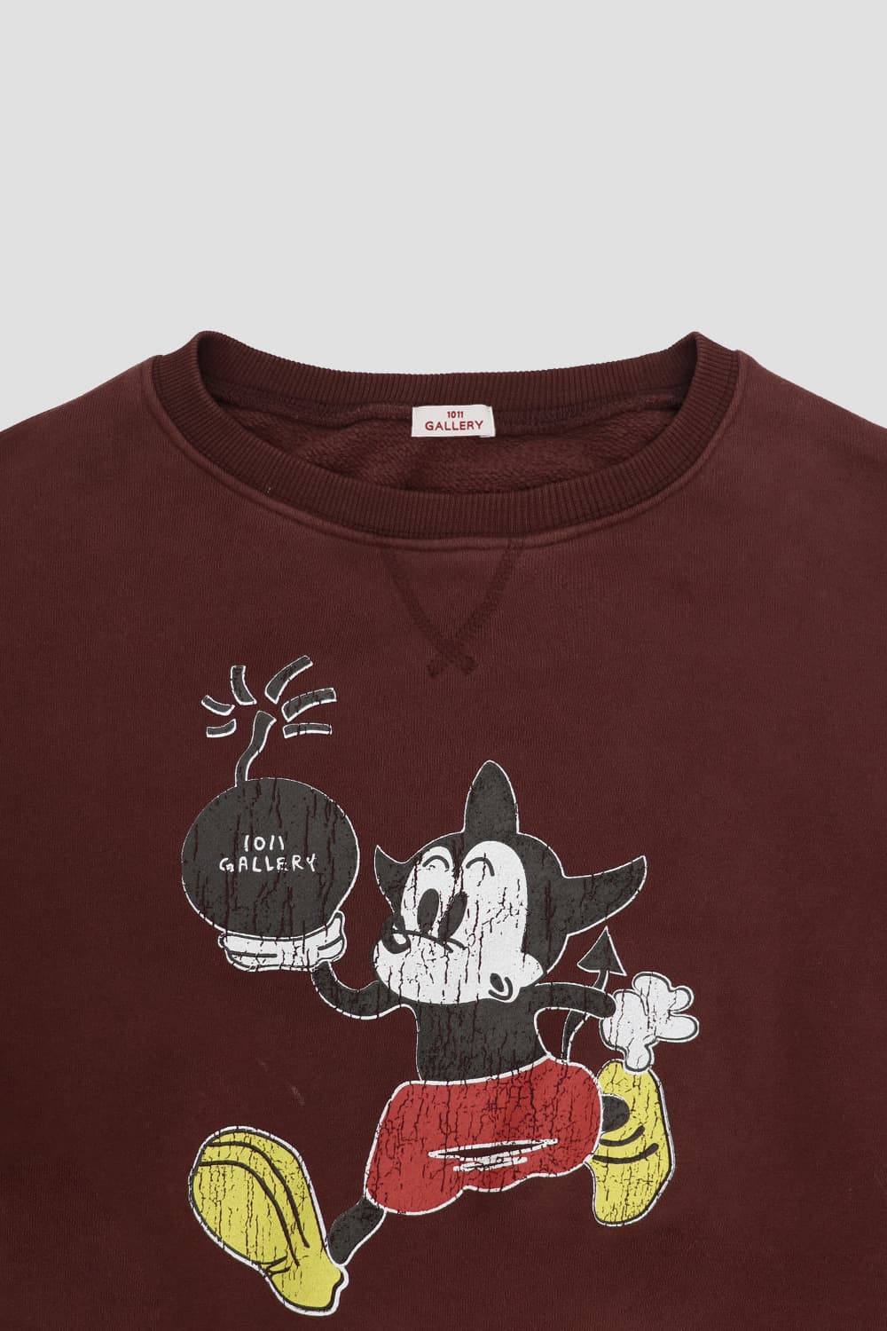 1011 갤러리 미키 스웻셔츠 맨투맨 버건디 상품이미지1