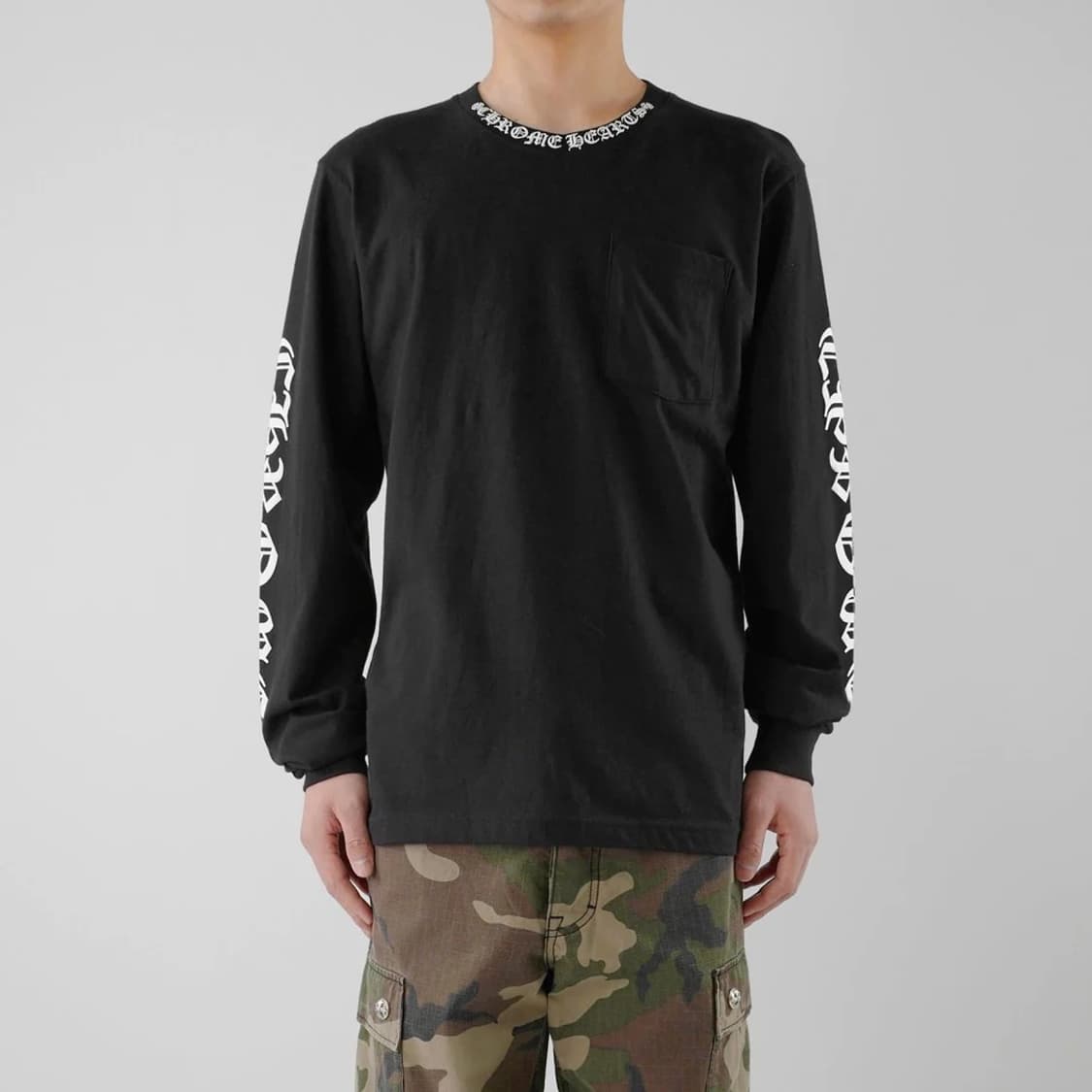 26 SS 넥 스크립크 포켓 롱슬리브 티셔츠 상품이미지2