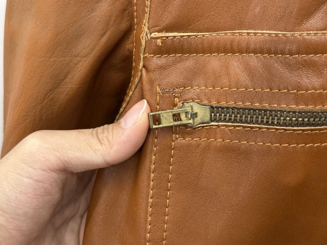 70'S VINTAGE reversible leather jacket 상품이미지4