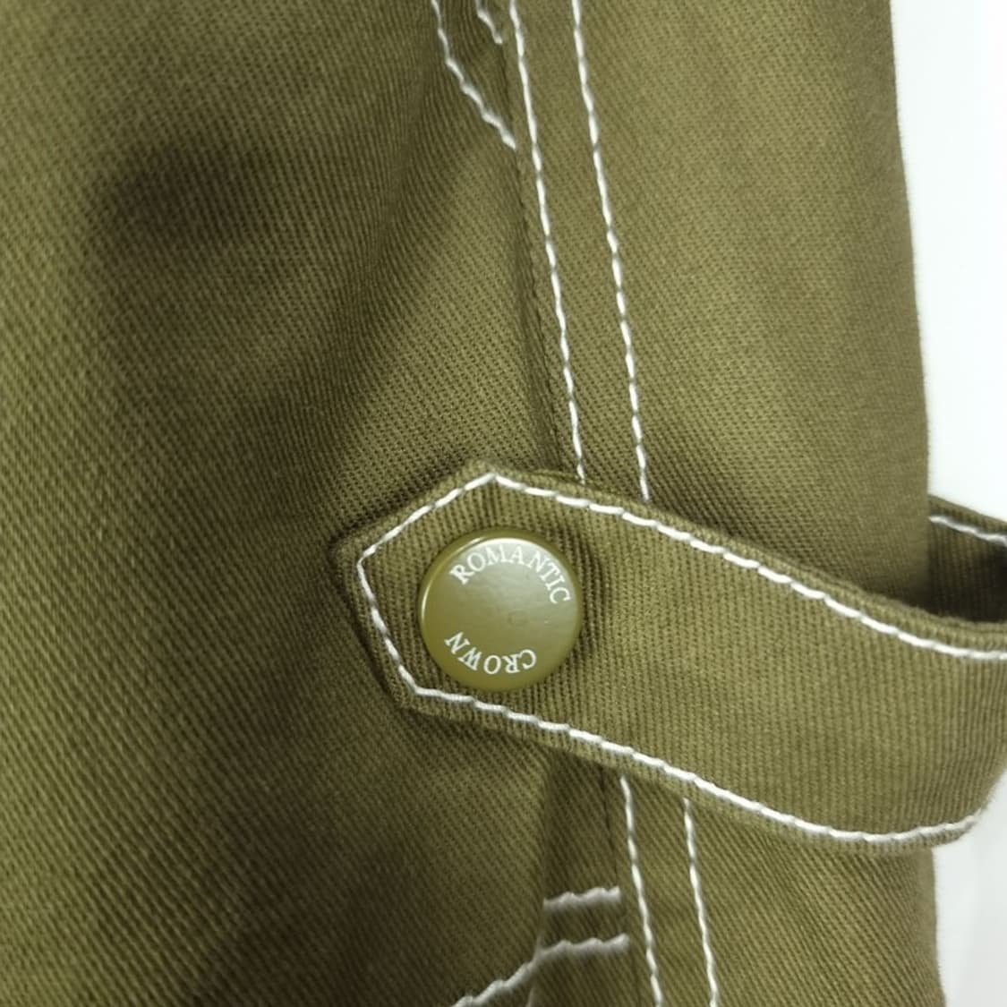 [로맨틱크라운] 벌룬핏 스티치 스트랩 팬츠 올리브 카키 M20130 상품이미지8