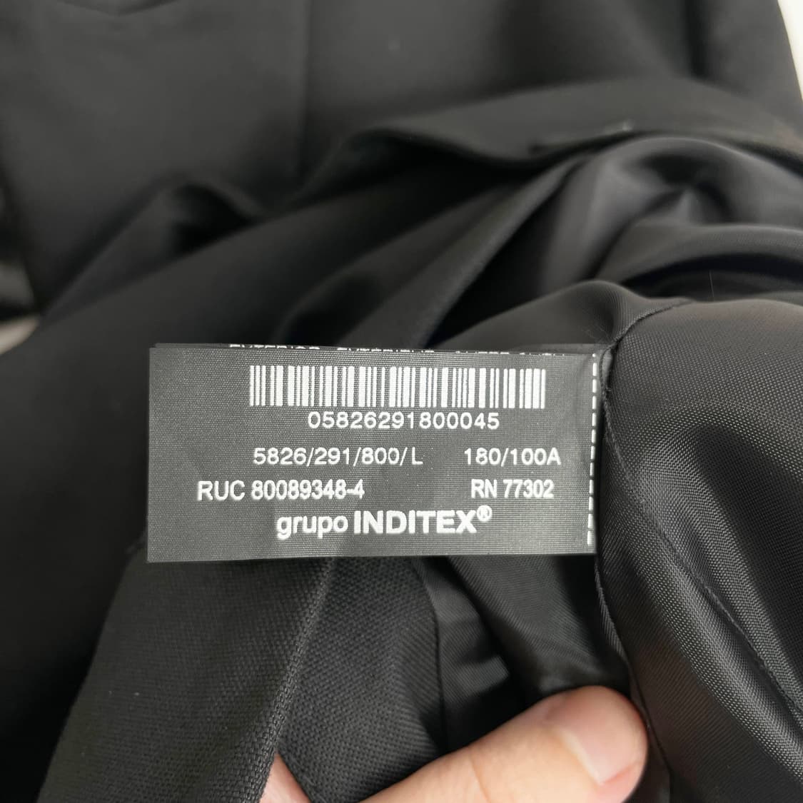 B1 자라 백리스 테일러드 블레이저 블랙 XL사이즈 상품이미지6