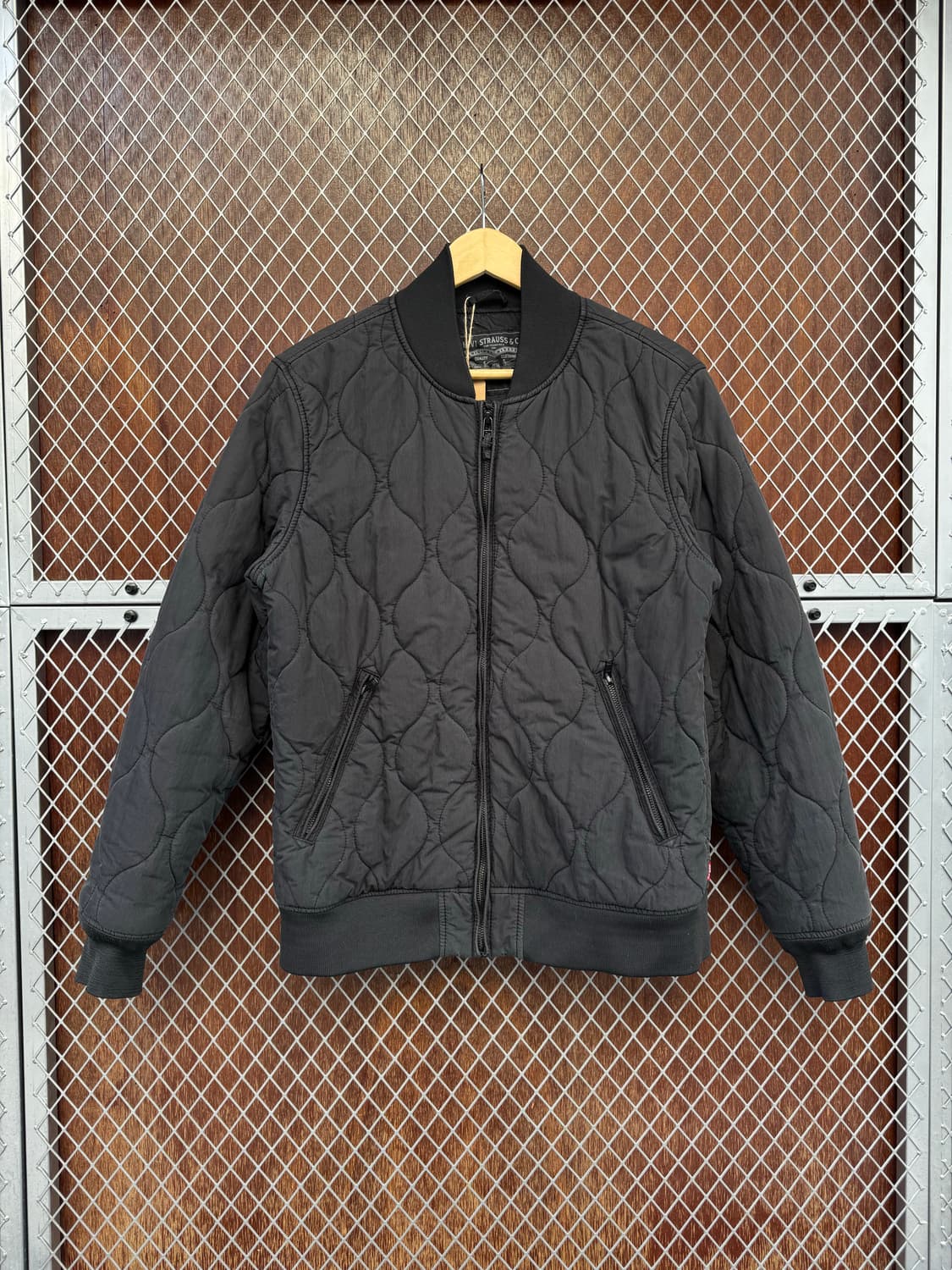 리바이스 퀄팅 MA-1 블랙 봄버 자켓 경량패딩 자켓 M 상품이미지1